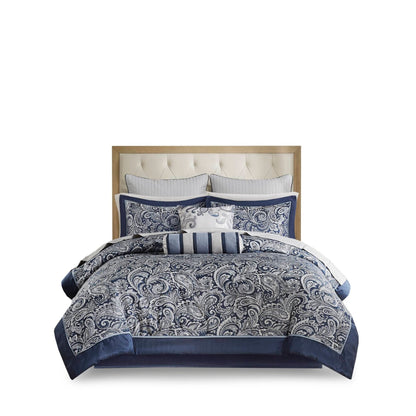 Madison Park Whitman 12 Piece Comforter Set with Cotton Bed Sheets