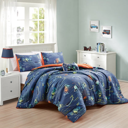 MarCielo Kids Girls Boys Comforter Set Game Boy
