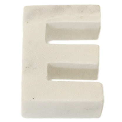 Marble Helvetica Letter White