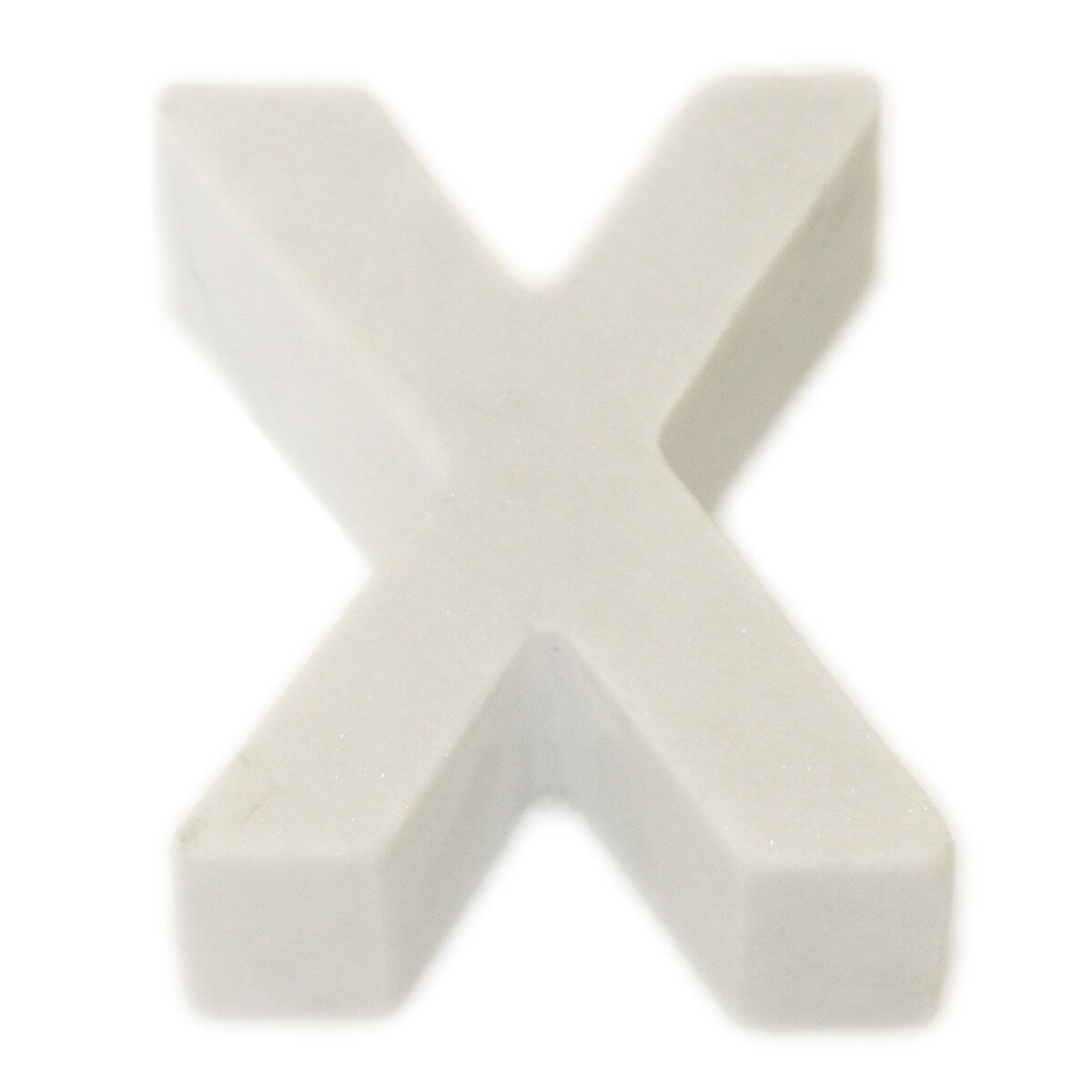 Marble Helvetica Letter White