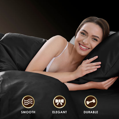 Martex Elegance Satin Silk Soft & Breathable For Hair & Skin Sheet Set