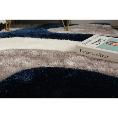 Mateos Shag Abstract Designed Area Rug