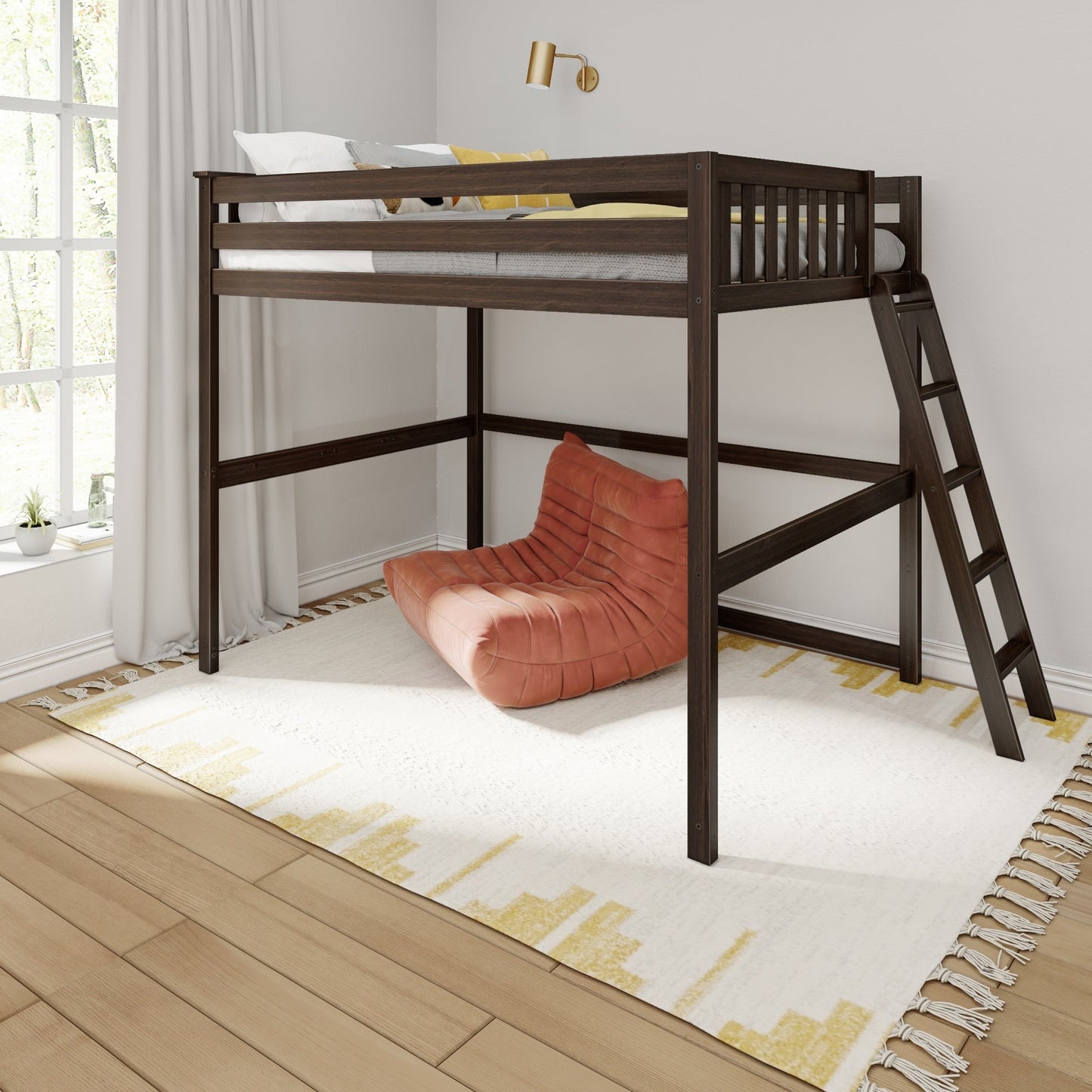 Max and Lily Full-Size High Loft Bed