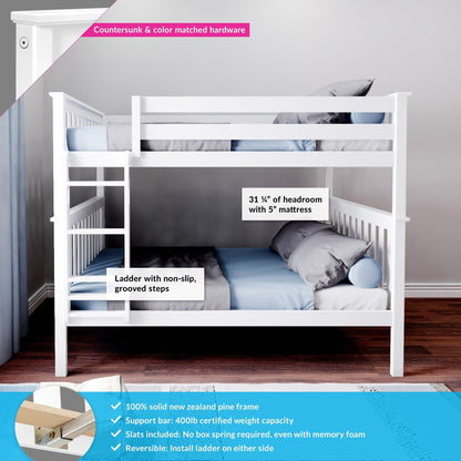 Max and Lily Full over Full Bunk Bed