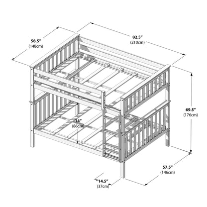Max and Lily Full over Full Bunk Bed