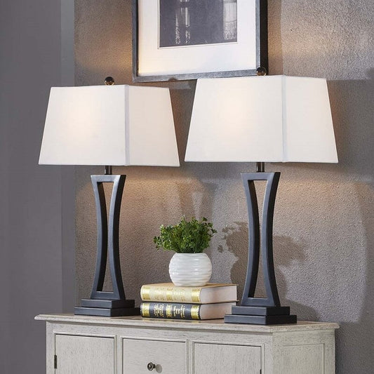 Maxax 30.75 Bedside Table Lamp Set (Set of 2)