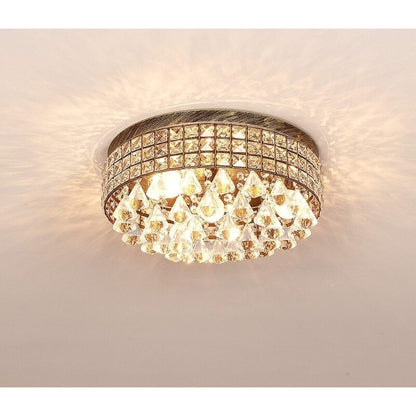 Maxax 4 - Light 15'' Crystal Metal Flush Mount - N/A