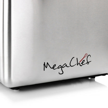 MegaChef 4 Slice Toaster in Stainless Steel Silver