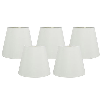 Meriville Faux Silk Clip On Chandelier Lamp Shades, 4-inch by 6-inch by 5-inch