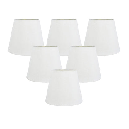 Meriville Faux Silk Clip On Chandelier Lamp Shades, 4-inch by 6-inch by 5-inch