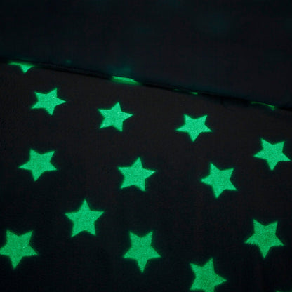 Avery Aqua Glow In The Dark Plush Comforter Set by Intelligent Design Kids
