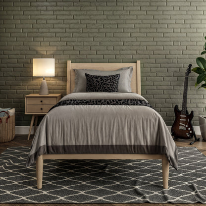 Mid-Century Panel Bed