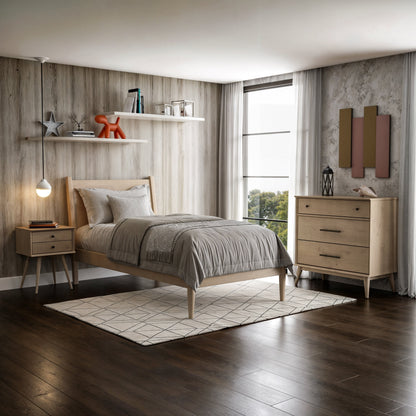 Mid-Century Panel Bed