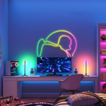 Minimalist RGBCW LED Desk Lamp Bedeside Night Light
