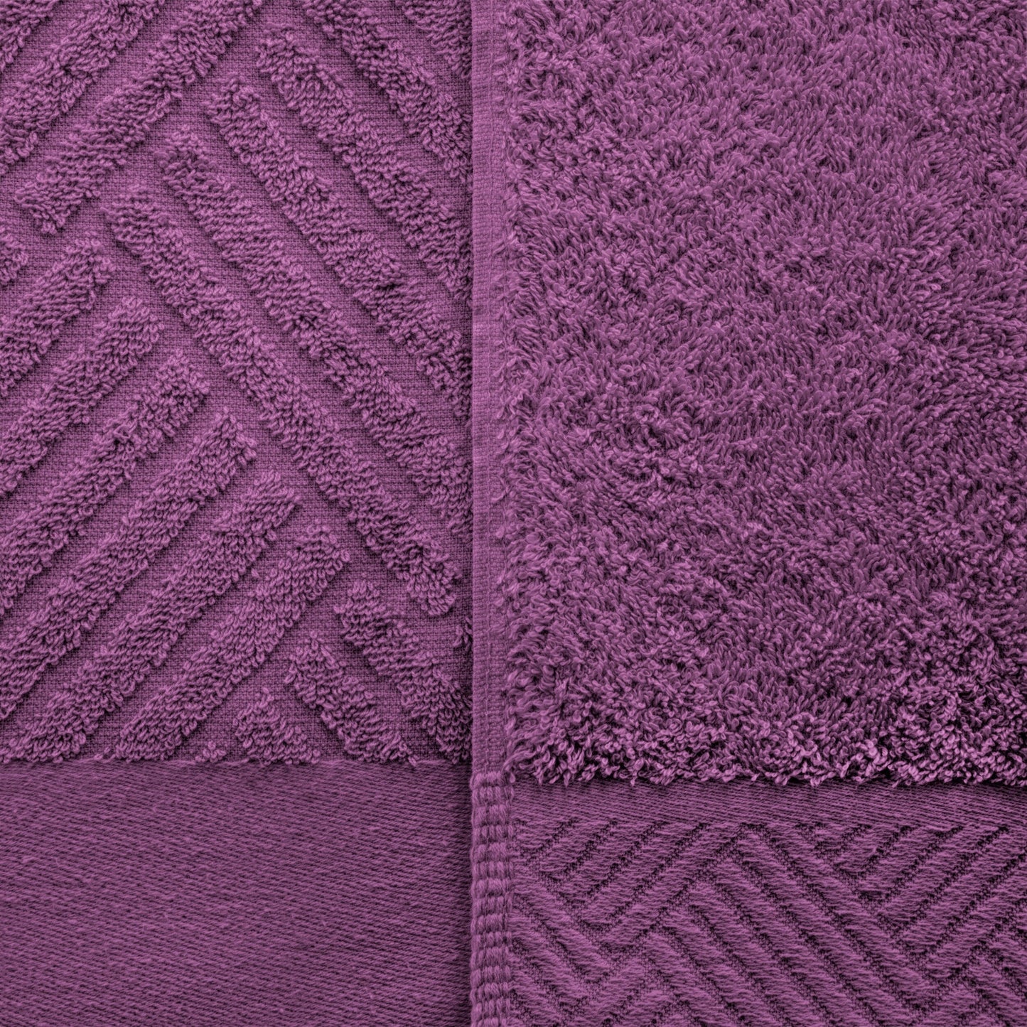 Superior 100-percent Egyptian Cotton Basket Weave 6-Piece Towel Set