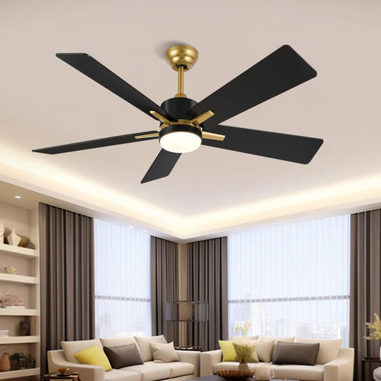 Moasis 52 Inch Smart Ceiling Fan with LED Light and Remote & APP Control