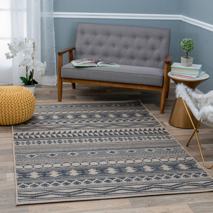 World Rug Gallery Modern Bohemian Global Indoor/Outdoor Area Rug