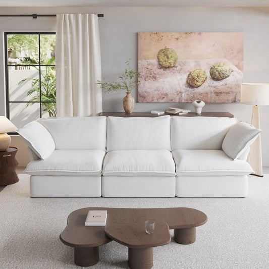 Canapé-lit Cloud moderne et confortable, canapés sectionnels minimalistes garnis de duvet, housses de coussin amovibles