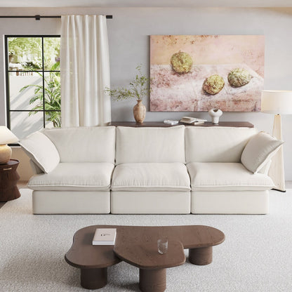 Canapé-lit Cloud moderne et confortable, canapés sectionnels minimalistes garnis de duvet, housses de coussin amovibles