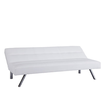 Canapé-lit futon moderne, canapé-lit futon convertible, canapé-lit en lin à dossier divisé pour salon