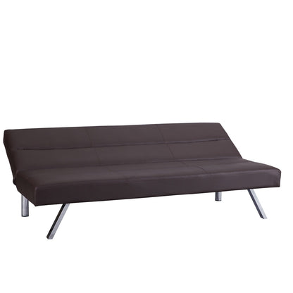 Canapé-lit futon moderne, canapé-lit futon convertible, canapé-lit en lin à dossier divisé pour salon