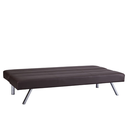 Canapé-lit futon moderne, canapé-lit futon convertible, canapé-lit en lin à dossier divisé pour salon