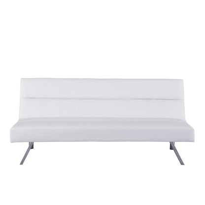 Canapé-lit futon moderne, canapé-lit futon convertible, canapé-lit en lin à dossier divisé pour salon