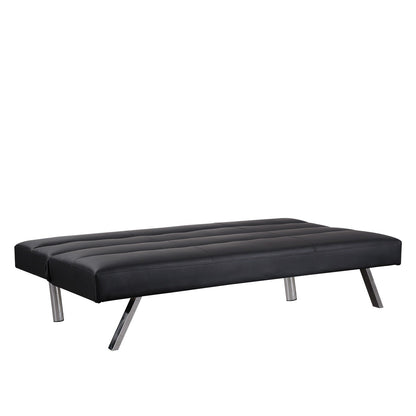 Canapé-lit futon moderne, canapé-lit futon convertible, canapé-lit en lin à dossier divisé pour salon