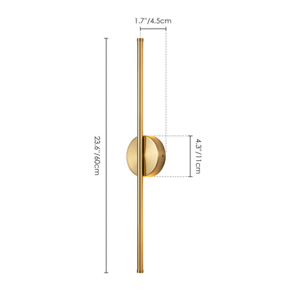 1-Light 23.6 in. Modern Linear Dimmable Integrated LED Bathroom Vanity Light Wall Sconce