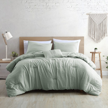 Modern Threads Braelyn 4-Piece Garment-Washed Comforter Set