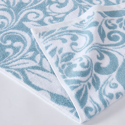 Modern Threads Trefoil Filigree 6 Piece Yarn Dyed Jacquard Towel Set