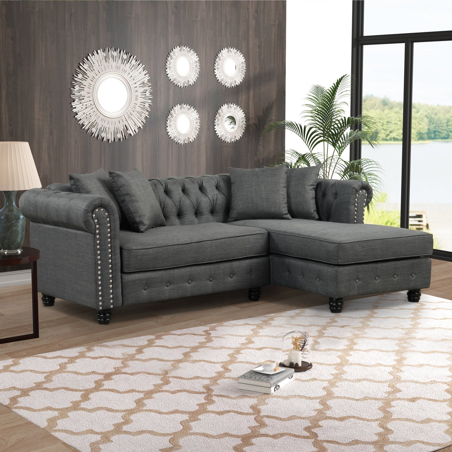 Canapé Chesterfield Morden Fort Meubles de salon Canapés Lin
