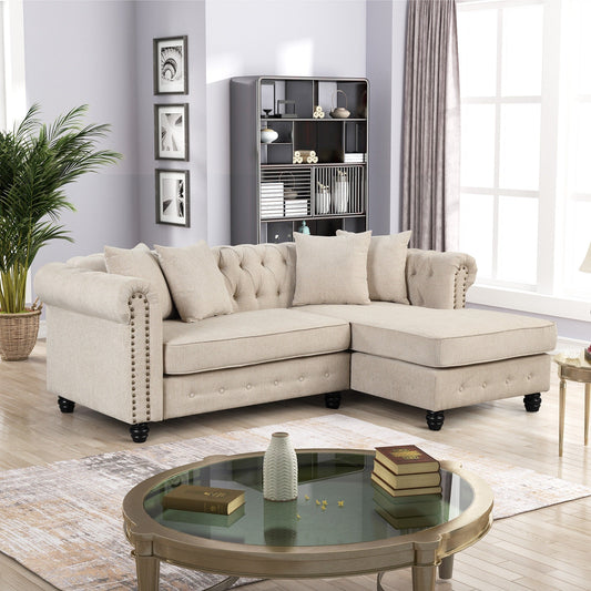 Canapé Chesterfield Morden Fort Meubles de salon Canapés Lin