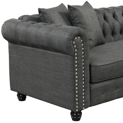 Canapé Chesterfield Morden Fort Meubles de salon Canapés Lin