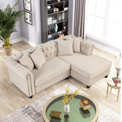 Canapé Chesterfield Morden Fort Meubles de salon Canapés Lin