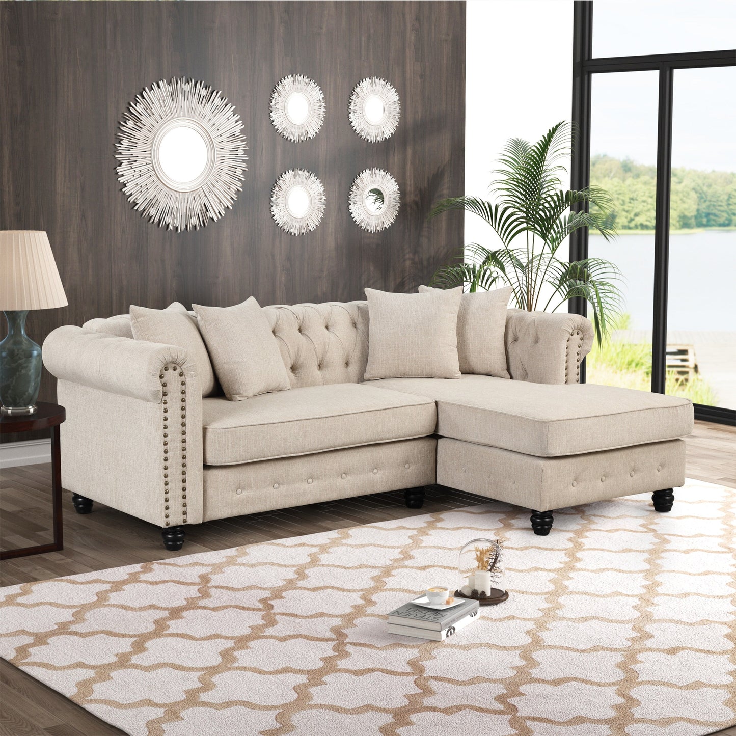 Canapé Chesterfield Morden Fort Meubles de salon Canapés Lin