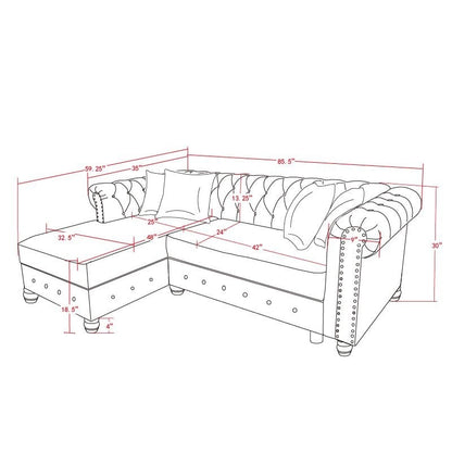 Canapé Chesterfield Morden Fort Meubles de salon Canapés Lin