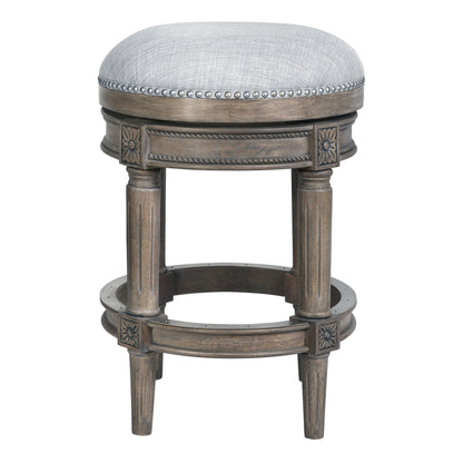 New Ridge Home Goods Chapman Backless Swivel 26 Counter-Height Bar Stool - Counter Height