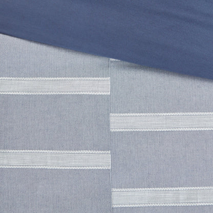 Parure de couette surdimensionnée en coton bleu noble par Madison Park Signature