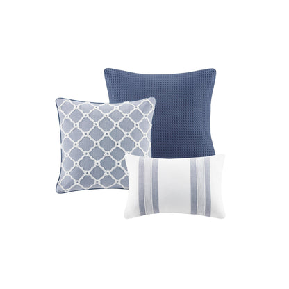 Parure de couette surdimensionnée en coton bleu noble par Madison Park Signature