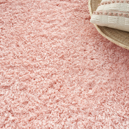 Nourison Lush Shag Contemporary Solid Shag Area Rug