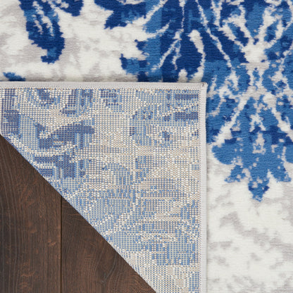 Nourison Whimsicle French Country Botanical Ivory Navy Area Rug