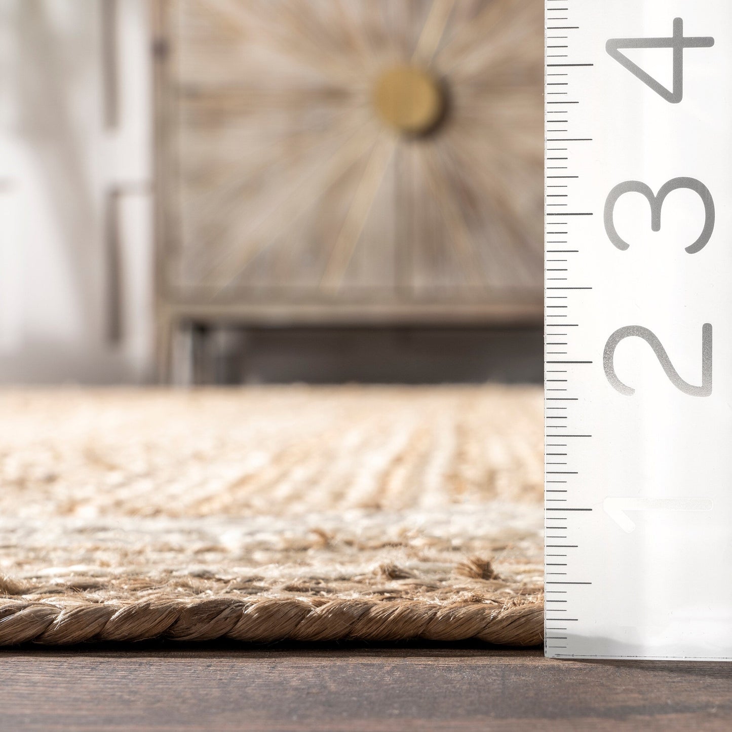 Nuloom Rikki Coastal Braided Jute Area Rug