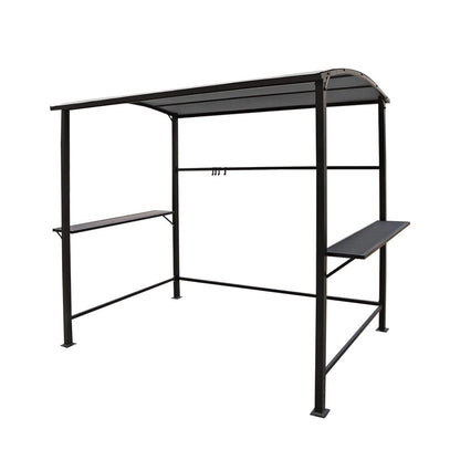 Outdoor 5 ft. x 8 ft. Steel Frame Grill Gazebo Canopy Barbecue Shelter