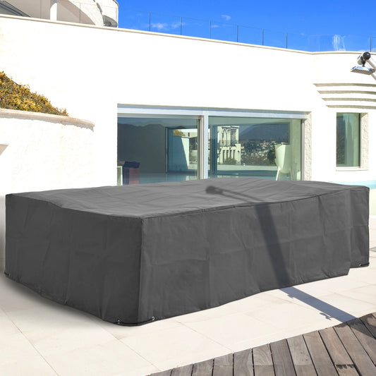 Outsunny 97 x 65 x 26 Weatherproof Outdoor Sectional Patio Furniture Cover with Ultimate Weather Protection, Grey