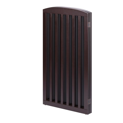 PAWLAND 3 Panels,36 Inch,Dog Gate, Freestanding Foldable Wooden Pet Gate, Safety Gate Fence
