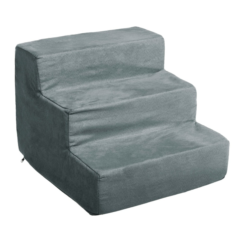 Petmaker 3-Step Pet Stairs with Removable Zippered Microfiber Cover