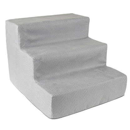 Petmaker 3-Step Pet Stairs with Removable Zippered Microfiber Cover