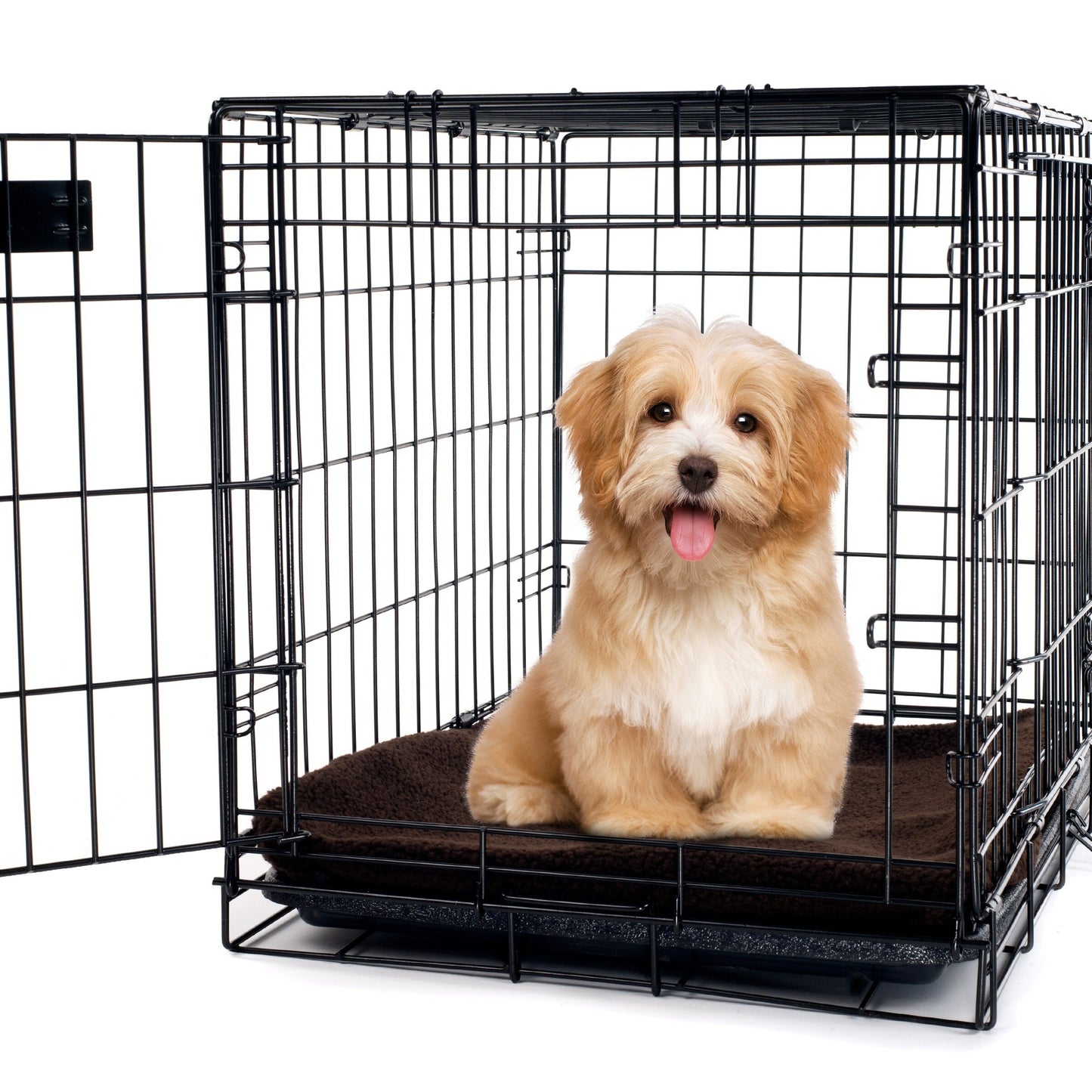 PETMAKER Self-Heating Pet Bed Crate Mat with Washable Sherpa Cover
