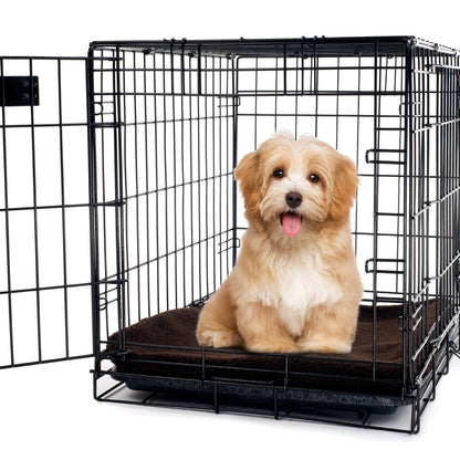 PETMAKER Self-Heating Pet Bed Crate Mat with Washable Sherpa Cover